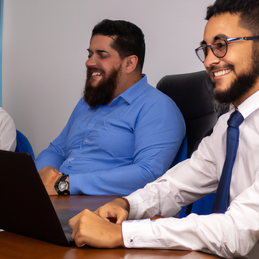 Equipe profissional de corretores em reunião de negócios